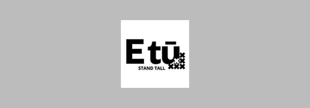 E tū brand banner