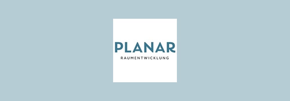 PLANAR AG für Raumentwicklung brand banner