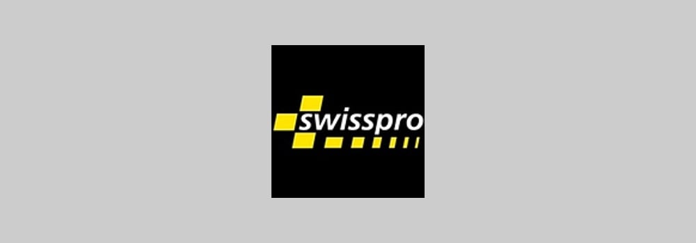 swisspro SR brand banner