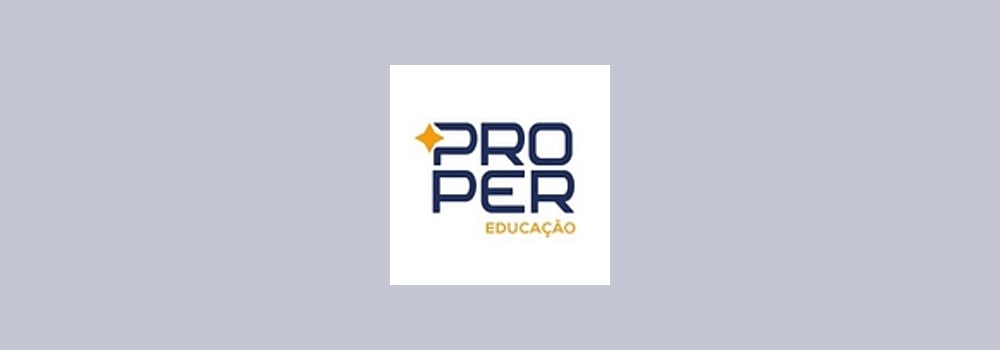 Proper Educação brand banner